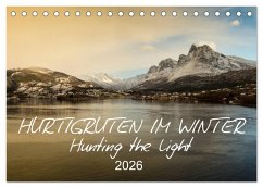 Cover Hurtigruten im Winter - Hunting the light (Tischkalender 2026 DIN A5 quer), CALVENDO Monatskalender