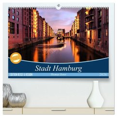 Stadt Hamburg (hochwertiger Premium Wandkalender 2026 DIN A2 quer), Kunstdruck in Hochglanz Stadt Hamburg (hochwertiger Premium Wandkalender 2026 DIN A2 quer), Kunstdruck in Hochglanz