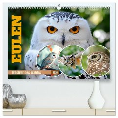 EULEN Wächter des Waldes (hochwertiger Premium Wandkalender 2026 DIN A2 quer), Kunstdruck in Hochglanz EULEN Wächter des Waldes (hochwertiger Premium Wandkalender 2026 DIN A2 quer), Kunstdruck in Hochglanz