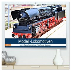 Modell-Lokomotiven beim Dampfmodellbau - Treffen in Bisingen (hochwertiger Premium Wandkalender 2026 DIN A2 quer), Kunstdruck in Hochglanz