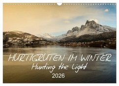 Cover Hurtigruten im Winter - Hunting the light (Wandkalender 2026 DIN A3 quer), CALVENDO Monatskalender