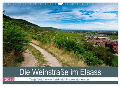 Cover Die Weinstaße im Elsass (Wandkalender 2026 DIN A3 quer), CALVENDO Monatskalender