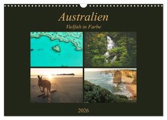 Australien - Farbige Vielfalt (Wandkalender 2026 DIN A3 quer), CALVENDO Monatskalender