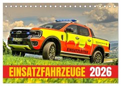 Cover Einsatzfahrzeuge 112 (Tischkalender 2026 DIN A5 quer), CALVENDO Monatskalender