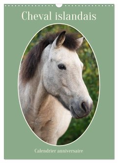 Cover Cheval islandais - Calendrier anniversaire (Calendrier mural 2026 DIN A3 horizontal), CALVENDO calendrier mensuel