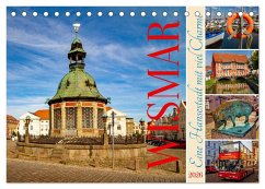 Wismar - Eine Hansestadt mit Charme (Tischkalender 2026 DIN A5 quer), CALVENDO Monatskalender