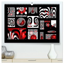 SCHWARZ, WEIß, ROT (hochwertiger Premium Wandkalender 2026 DIN A2 quer), Kunstdruck in Hochglanz SCHWARZ, WEIß, ROT (hochwertiger Premium Wandkalender 2026 DIN A2 quer), Kunstdruck in Hochglanz