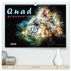 Quad grenzenlos (hochwertiger Premium Wandkalender 2026 DIN A2 quer), Kunstdruck in Hochglanz