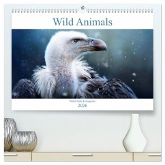 Wild Animals - Wilde Tiere (hochwertiger Premium Wandkalender 2026 DIN A2 quer), Kunstdruck in Hochglanz Wild Animals - Wilde Tiere (hochwertiger Premium Wandkalender 2026 DIN A2 quer), Kunstdruck in Hochglanz