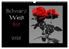 Cover Schwarz-Weiß-Rot (Wandkalender 2026 DIN A3 quer), CALVENDO Monatskalender