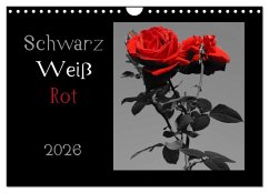 Cover Schwarz-Weiß-Rot (Wandkalender 2026 DIN A4 quer), CALVENDO Monatskalender