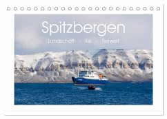 Cover Spitzbergen - Landschaft - Eis - Tierwelt (Tischkalender 2026 DIN A5 quer), CALVENDO Monatskalender
