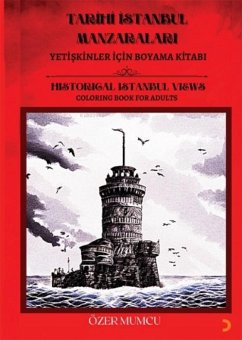 Cover Yetiskinler icin Boyama Kitabi - Tarihi Istanbul Manzaralari