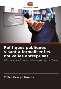 Cover Politiques publiques visant à formaliser les nouvelles entreprises