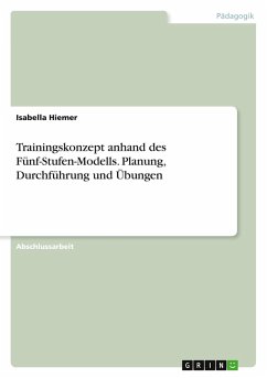 Trainingskonzept anhand des Fünf-Stufen-Modells. Planung, Durchführung und Übungen