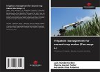 Irrigation management for second-crop maize (Zea mays L.)
