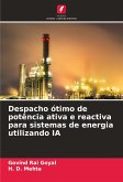 Despacho ótimo de potência ativa e reactiva para sistemas de energia utilizando IA