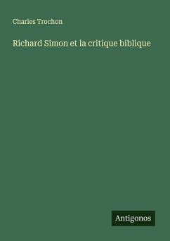 Cover Richard Simon et la critique biblique