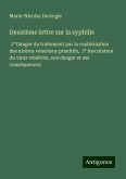 Deuxième lettre sur la syphilis Deuxième lettre sur la syphilis
