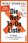 Die Not-To-Do-Liste   (Mängelexemplar)