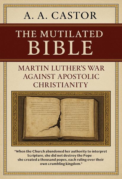 The Mutilated Bible: Martin Luther's War Against Apostolic Christianity (eBook, ePUB) The Mutilated Bible: Martin Luther's War Against Apostolic Christianity (eBook, ePUB)