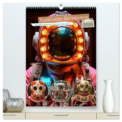 Cover Kosmische Kreationen (hochwertiger Premium Wandkalender 2026 DIN A2 hoch), Kunstdruck in Hochglanz