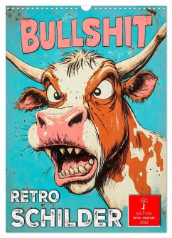Retro Schilder (Wandkalender 2026 DIN A3 hoch), CALVENDO Monatskalender