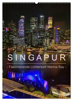 Cover Singapur - Faszinierende Lichterwelt Marina Bay (Wandkalender 2026 DIN A2 hoch), CALVENDO Monatskalender