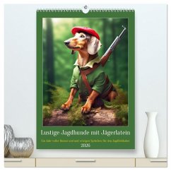 Cover Lustige Jagdhunde mit Jägerlatein (hochwertiger Premium Wandkalender 2026 DIN A2 hoch), Kunstdruck in Hochglanz