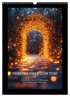 Cover Vom Träumen zum Tun! - Erschaffe dir in 12 Monaten dein Millionärs-Mindset. (Wandkalender 2026 DIN A3 hoch), CALVENDO Monatskalender