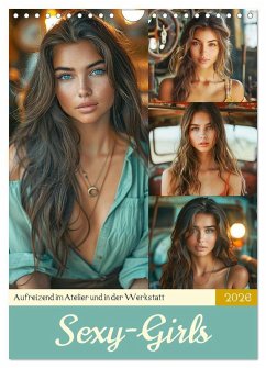 Cover Sexy Girls. Aufreizend im Atelier und in der Werkstatt (Wandkalender 2026 DIN A4 hoch), CALVENDO Monatskalender