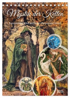 Cover Mystik der Kelten - Faszinierende Welt keltischer Mythen und Götter (Tischkalender 2026 DIN A5 hoch), CALVENDO Monatskalender