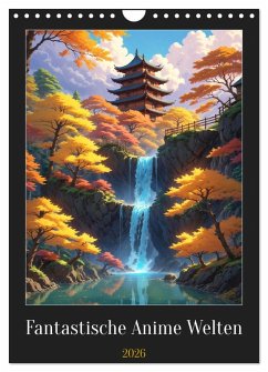 Cover Fantastische Anime Welten (Wandkalender 2026 DIN A4 hoch), CALVENDO Monatskalender