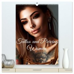 Cover Tattoo und Piercing Women (hochwertiger Premium Wandkalender 2026 DIN A2 hoch), Kunstdruck in Hochglanz