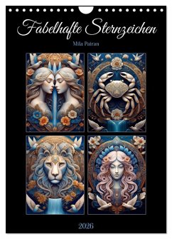 Cover Fabelhafte Sternzeichen (Wandkalender 2026 DIN A4 hoch), CALVENDO Monatskalender