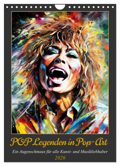 Cover POP Legenden in Pop-Art (Wandkalender 2026 DIN A4 hoch), CALVENDO Monatskalender