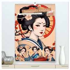 Cover Japanische Geishas (hochwertiger Premium Wandkalender 2026 DIN A2 hoch), Kunstdruck in Hochglanz
