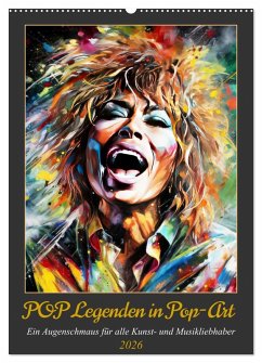 Cover POP Legenden in Pop-Art (Wandkalender 2026 DIN A2 hoch), CALVENDO Monatskalender