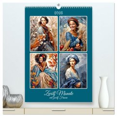 Zwölf Monate mit zwölf Frauen (hochwertiger Premium Wandkalender 2026 DIN A2 hoch), Kunstdruck in Hochglanz
