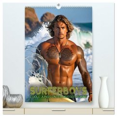 Surferboys - coole Jungs unter heißer Sonne (hochwertiger Premium Wandkalender 2026 DIN A2 hoch), Kunstdruck in Hochglanz