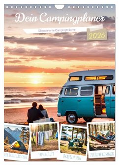 Cover Dein Campingplaner - KI generierte Campingträume (Wandkalender 2026 DIN A4 hoch), CALVENDO Monatskalender