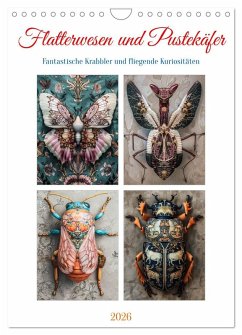 Cover Flatterwesen und Pustekäfer (Wandkalender 2026 DIN A4 hoch), CALVENDO Monatskalender