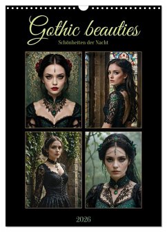 Cover Gothic beauties - Schönheiten der Nacht (Wandkalender 2026 DIN A3 hoch), CALVENDO Monatskalender