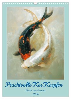 Prachtvolle Koi Karpfen Zierde aus Fernost (Wandkalender 2026 DIN A3 hoch), CALVENDO Monatskalender
