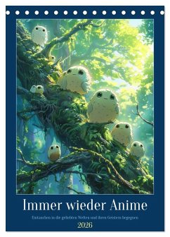 Cover Immer wieder Anime (Tischkalender 2026 DIN A5 hoch), CALVENDO Monatskalender