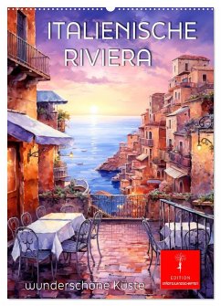 Cover Italienische Riviera - wunderschöne Küste (Wandkalender 2026 DIN A2 hoch), CALVENDO Monatskalender