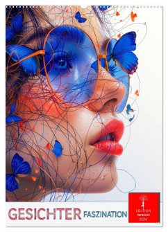 Gesichter Faszination (Wandkalender 2026 DIN A2 hoch), CALVENDO Monatskalender