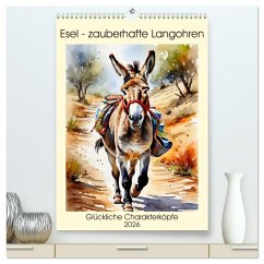 Cover Esel - zauberhafte Langohren (hochwertiger Premium Wandkalender 2026 DIN A2 hoch), Kunstdruck in Hochglanz