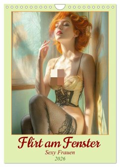 Flirt am Fenster - Sexy Frauen (Wandkalender 2026 DIN A4 hoch), CALVENDO Monatskalender
