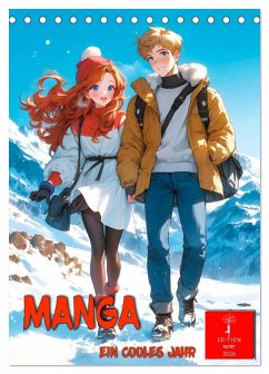 Cover Manga - ein cooles Jahr (Tischkalender 2026 DIN A5 hoch), CALVENDO Monatskalender